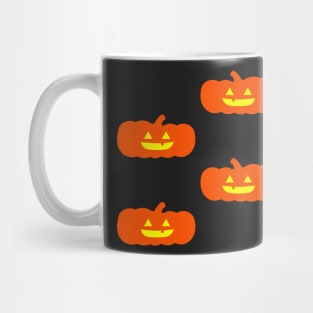 Squat Glowing Jack-O-Lantern Tile (Blue) Mug